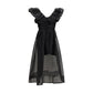 Black Recycled Polyester Cocktail Dress