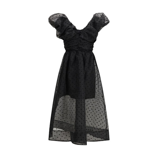 Black Recycled Polyester Cocktail Dress