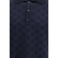 Blue Silk Polo Shirt