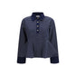 Blue Cotton Polo Shirt