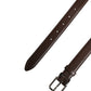 Belt Men Brown Classic Leather Metal Buckle Belt