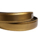 Men Gold Classic Leather Metal Buckle Belt