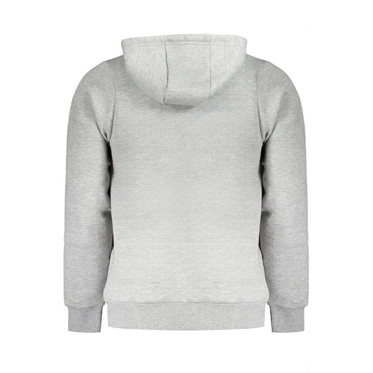 Grigio Cotton Male Sweatshirt with Hood
