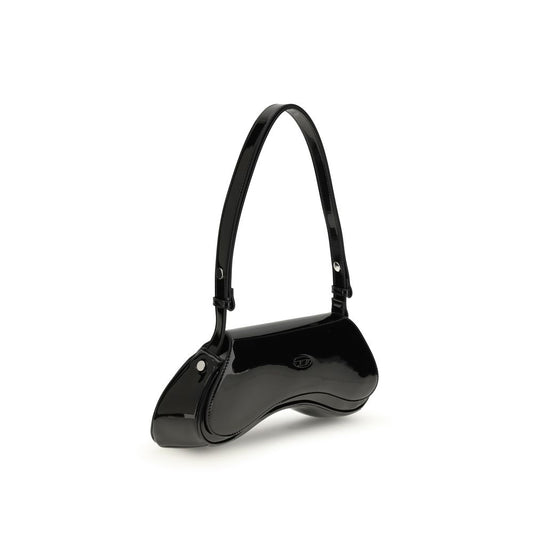 Black Polyethylene Shoulder Bag