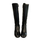 Black Leather Women Boot