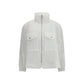 White Polyester Shell Jacket