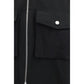 Black Polyester Shell Jacket