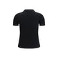Black Fleece Wool Polo Shirt