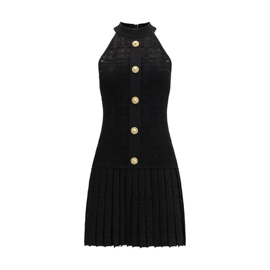 Black Viscose Casual Dress