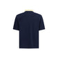 Blue Cotton Polo Shirt