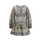 Multicolor Cotton Casual Dress