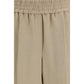 Beige Viscose Casual Pants