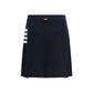 Blue Cotton Mini Skirt