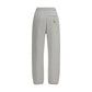 Gray Cotton Casual Pants