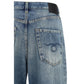 Blue Cotton Jeans Denim