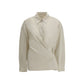 Beige Cotton Dress Shirt