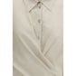 Beige Cotton Dress Shirt