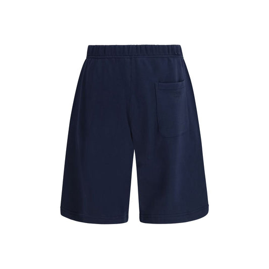 Blue Cotton Bermuda Shorts