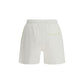White Cotton Bermuda Shorts
