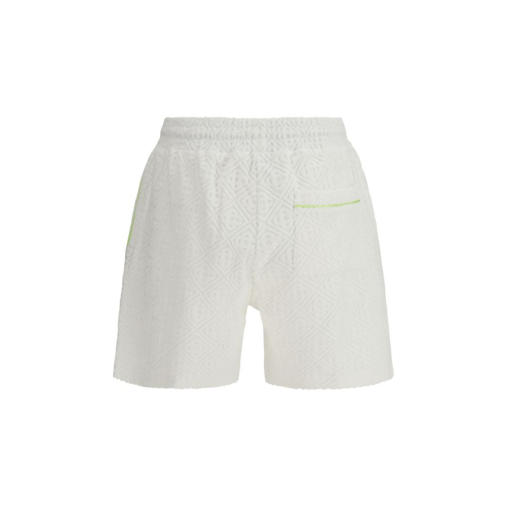 White Cotton Bermuda Shorts