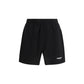 Black Cotton Bermuda Shorts