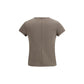 Brown Cotton T-Shirt