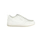 White Polyurethane Women Sneaker