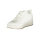 White Polyurethane Women Sneaker