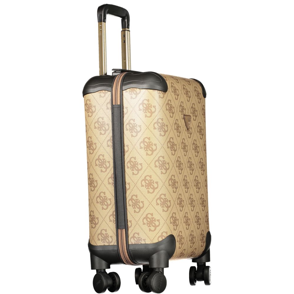 Marrone Poliuretano Women Travel Trolley
