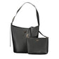 Black Polyurethane Women Handbag
