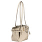 Beige Polyurethane Women Handbag