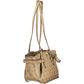 Beige Polyurethane Women Handbag