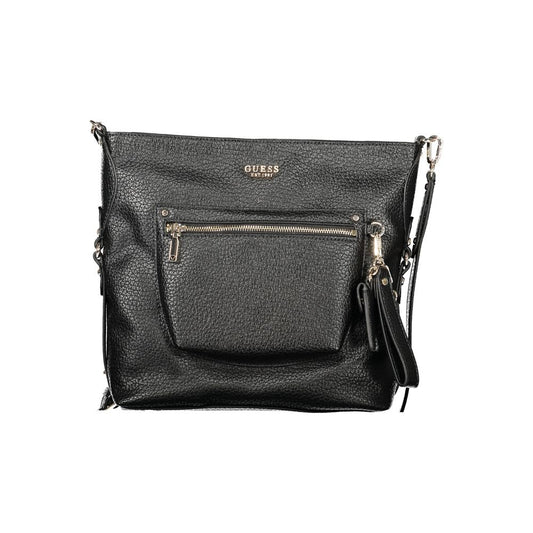 Black Polyurethane Women's Handbag