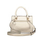 Beige Polyurethane Women Handbag