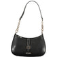 Black Polyurethane Women Handbag