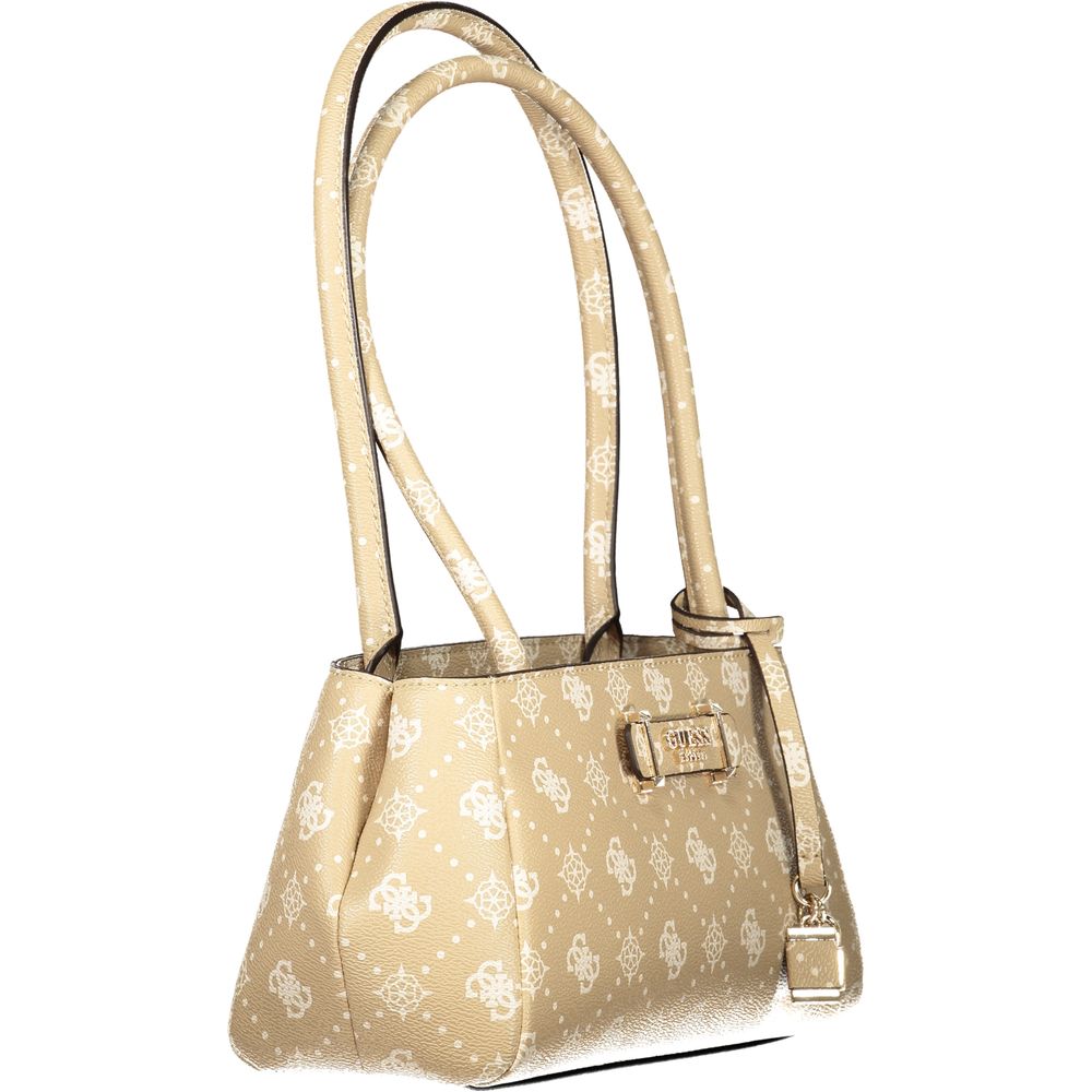 Beige Polyethylene Handbag