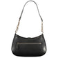 Black Polyurethane Women Handbag