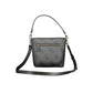 Black Polyurethane Women Handbag