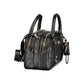 Black Polyurethane Women Handbag