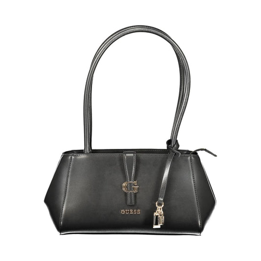 Nero Poliuretano Donna Shoulder Bag