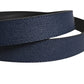 Men Blue Calfskin Leather Square Buckle Belt
