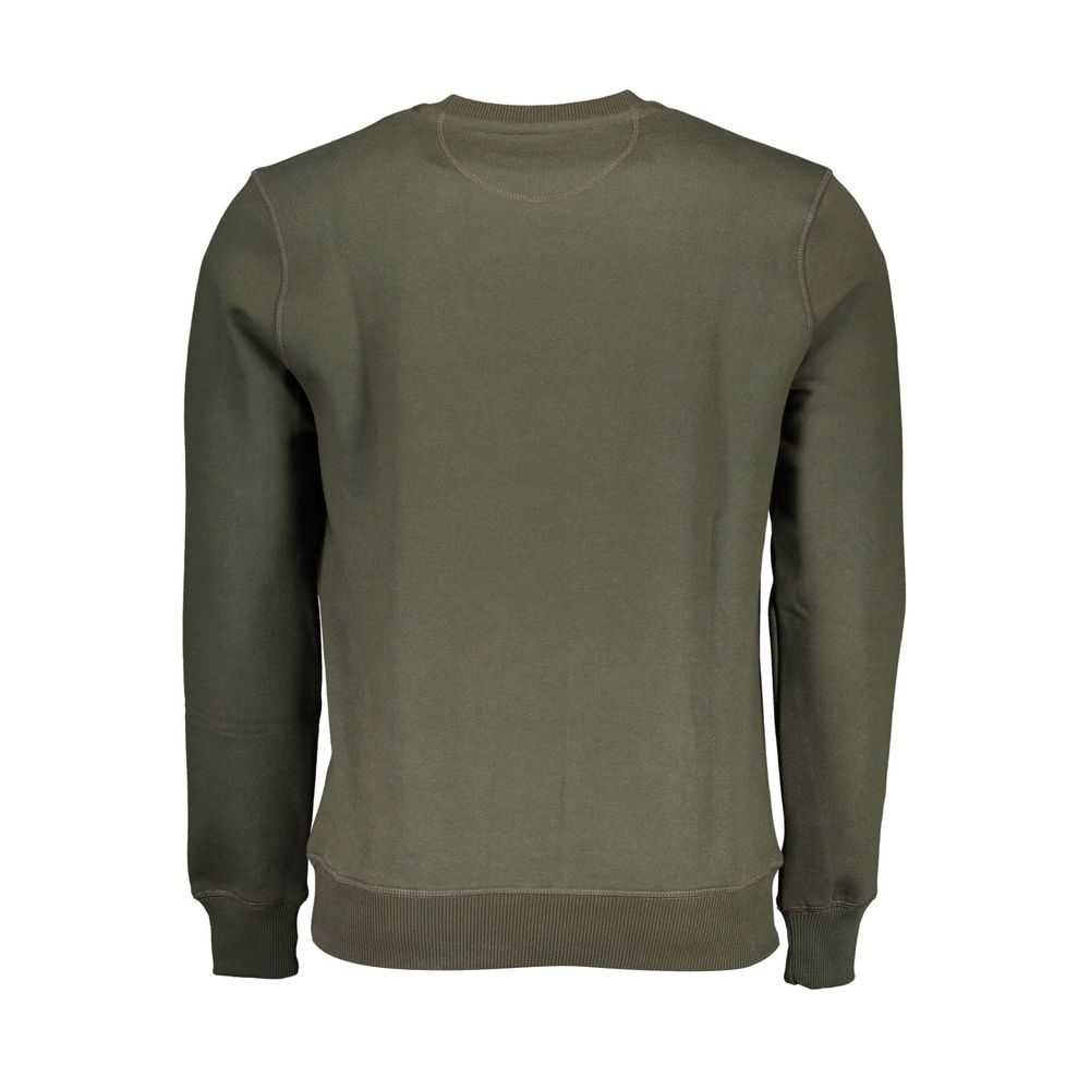 Green Cotton Men Sweater