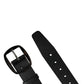 Men Black Classic Leather Metal Buckle Belt