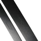 Black Double Strap Leather Silver Buckle Belt