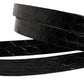 Black Double Strap Leather Silver Buckle Belt