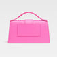 Neon Pink Leather Le Grand Bambino Handbag