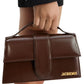 Midnight brown Leather Le Grand Bambino Handbag