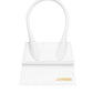 White Leather Le Chiquito moyen bag