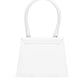 White Leather Le Chiquito moyen bag