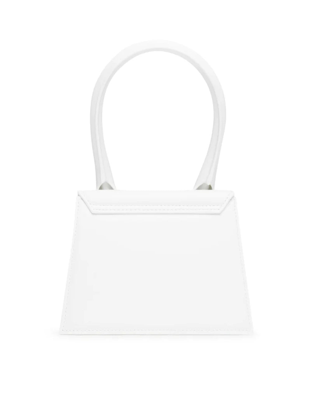 White Leather Le Chiquito moyen bag